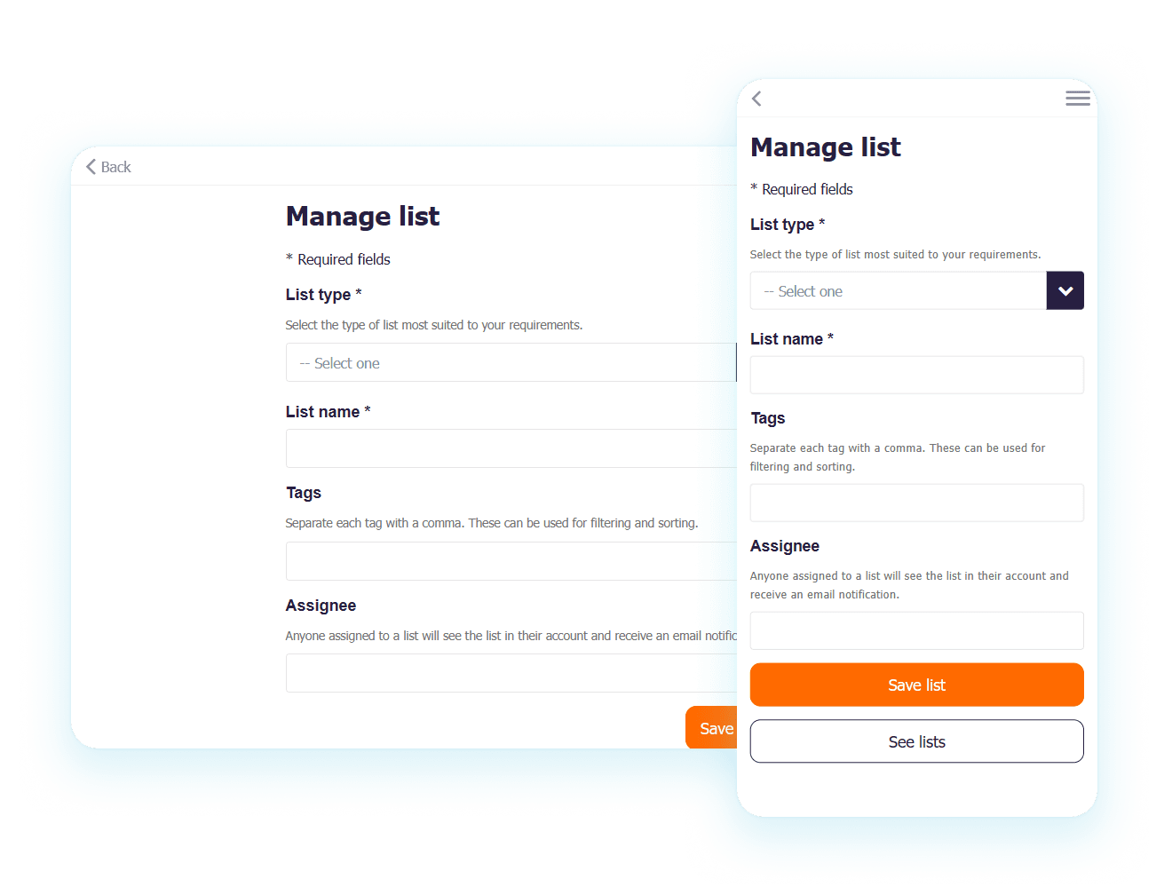 task-management-manage-list data-capture-survey