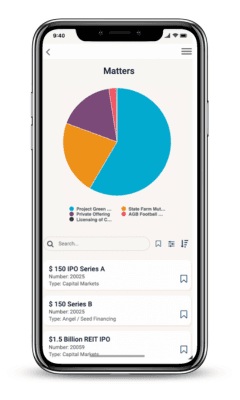 Litera Matters dashboard phone screenshot