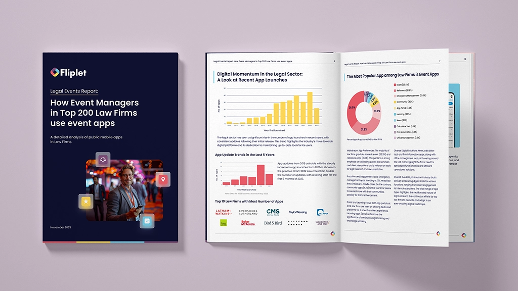 Image for Legal Events App Report: How Event Managers in Top 200 Law Firms use event apps